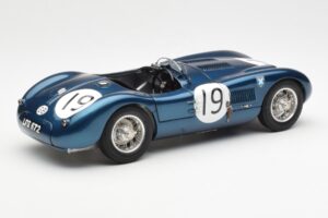 Jaguar C-Type #19 J. Stewart Ecurie Ecosse Goodwood Members Meeting 1954 CMC 1:18 M-192 Metāls — attēls 2 no 6