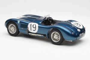 Jaguar C-Type #19 J. Stewart Ecurie Ecosse Goodwood Members Meeting 1954 CMC 1:18 M-192 Metāls — attēls 5 no 6