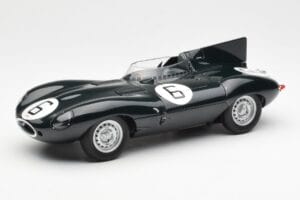 Jaguar D-Type #6 M. Hawthorn / I. Bueb Team Jaguar Cars Ltd 24 Hours of Le Mans 1955 AUTOart 1:18 85586 Metāls