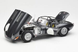 Jaguar E-Type Series 1 Coupe Lightweight Tumši Pelēks AUTOart 1:18 73647 Metāls — attēls 2 no 8