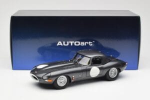 Jaguar E-Type Series 1 Coupe Lightweight Tumši Pelēks AUTOart 1:18 73647 Metāls — attēls 8 no 8