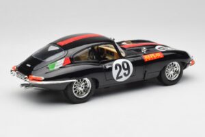Jaguar E-Type #29 Melns Bburago 1:18 3018-M4 Metāls — attēls 3 no 8