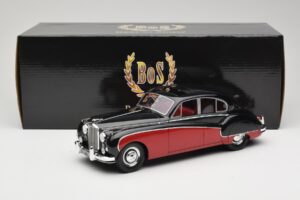 Jaguar Mk VIII Melns & Tumši Sarkans BoS Models 1:18 BOS408 Sveķi — attēls 6 no 6
