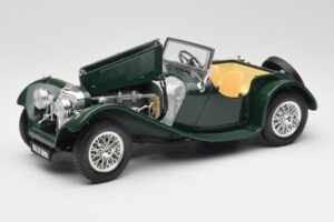 Jaguar SS 100 Roadster Zaļš Bburago 1:18 3006 Metāls — attēls 2 no 8