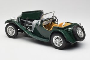 Jaguar SS 100 Roadster Zaļš Bburago 1:18 3006 Metāls — attēls 5 no 8