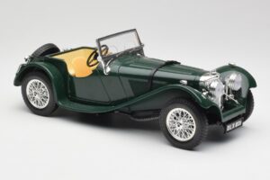 Jaguar SS 100 Roadster Zaļš Bburago 1:18 3006 Metāls — attēls 6 no 8