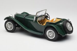 Jaguar SS 100 Roadster Zaļš Bburago 1:18 3006 Metāls — attēls 7 no 8