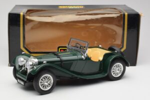 Jaguar SS 100 Roadster Zaļš Bburago 1:18 3006 Metāls — attēls 8 no 8