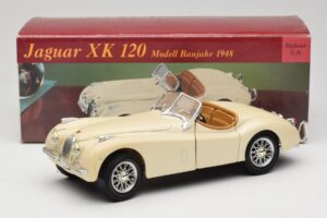 Jaguar XK120 Balts Eduscho 1:18 7482-1HTH Metāls — attēls 8 no 8