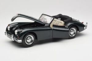 Jaguar XK140 Drophead Coupe Melns Sun Star 1:18 2802 Metāls — attēls 2 no 8