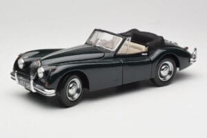 Jaguar XK140 Drophead Coupe Melns Sun Star 1:18 2802 Metāls