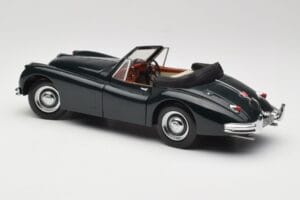 Jaguar XK140 Drophead Coupe Melns Sun Star 1:18 2802 Metāls — attēls 7 no 8