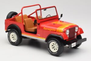 Jeep CJ-7 Renegade Sarkans MCG 1:18 MCG18110 Metāls — attēls 4 no 6