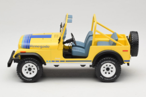 Jeep CJ-7 Renegade Dzeltens MCG 1:18 MCG18552 Metāls — attēls 3 no 6