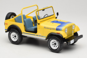 Jeep CJ-7 Renegade Dzeltens MCG 1:18 MCG18552 Metāls — attēls 4 no 6
