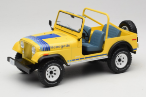 Jeep CJ-7 Renegade Dzeltens MCG 1:18 MCG18552 Metāls