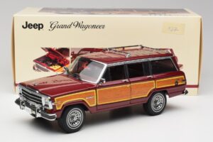 Jeep Grand Wagoneer Classic Sarkans AUTOart 1:18 74002 Metāls — attēls 8 no 8