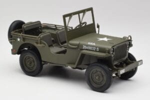 Jeep Willys Militārais Zaļš Gate 1:18 1061 Metāls — attēls 6 no 8