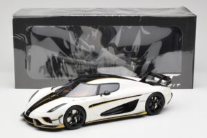 Koenigsegg Regera Crystal Balts GT Spirit 1:18 GT913 Sveķi — attēls 6 no 6