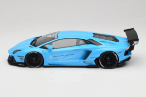 Lamborghini Aventador Liberty Walk Zils GT Spirit 1:18 GT073 Sveķi — attēls 3 no 6