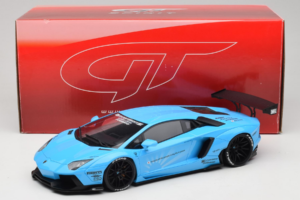 Lamborghini Aventador Liberty Walk Zils GT Spirit 1:18 GT073 Sveķi — attēls 6 no 6