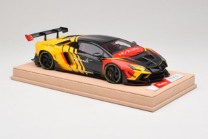 Lamborghini Aventador Liberty Walk Infinite Melns Dzeltens Timothy & Pierre 1:18 REMC035 Metāls — attēls 4 no 7