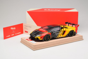 Lamborghini Aventador Liberty Walk Infinite Melns Dzeltens Timothy & Pierre 1:18 REMC035 Metāls — attēls 7 no 7