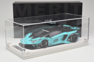 Lamborghini Aventador Liberty Walk LB-Silhouette WORKS GT Evo Piparmētru Zaļš IVY 1:18 REMC001 Sveķi — attēls 7 no 7