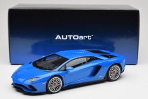 Lamborghini Aventador S LP740-4 Blue Nila AUTOart 1:18 79134 Metāls — attēls 8 no 8