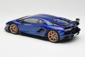 Lamborghini Aventador SVJ Zils GT Spirit 1:18 GTS18512BL Sveķi — attēls 5 no 6