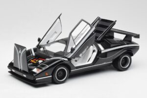 Lamborghini Countach LP500S Melns Kyosho 1:18 08326K Metāls — attēls 2 no 8