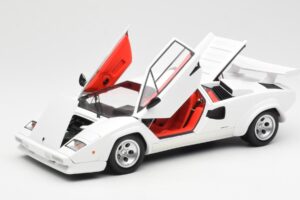 Lamborghini Countach LP500S Balts Kyosho 1:18 08320E Metāls — attēls 2 no 8