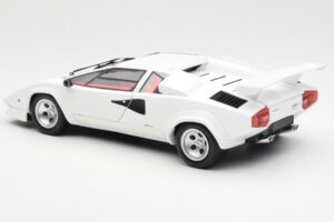 Lamborghini Countach LP500S Balts Kyosho 1:18 08320E Metāls — attēls 7 no 8