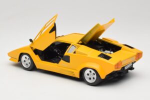 Lamborghini Countach TC Dzeltens Tonka 1:18 09035-R1 Metāls — attēls 5 no 8