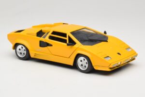 Lamborghini Countach TC Dzeltens Tonka 1:18 09035-R1 Metāls — attēls 6 no 8