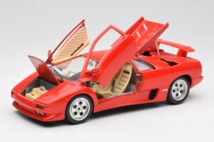 Lamborghini Diablo Sarkans Bburago 1:18 3028-M1 Metāls — attēls 2 no 8
