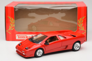 Lamborghini Diablo Sarkans Tonka 1:18 59400 Metāls — attēls 8 no 8