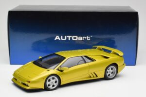 Lamborghini Diablo SE30 Anniversary Edition Dzeltens Spyder AUTOart 1:18 79157 Metāls — attēls 8 no 8