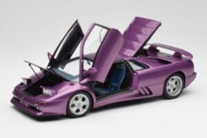 Lamborghini Diablo SE30 Anniversary Edition Metallic Lillā AUTOart 1:18 79158 Metāls — attēls 2 no 8