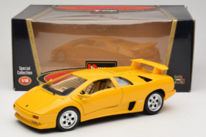 Lamborghini Diablo Dzeltens Bburago 1:18 3041 Metāls — attēls 8 no 8