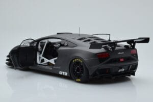 Lamborghini Gallardo GT3 FL2 Tumši Pelēks AUTOart 1:18 81360 Metāls — attēls 5 no 8