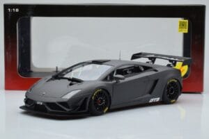 Lamborghini Gallardo GT3 FL2 Tumši Pelēks AUTOart 1:18 81360 Metāls — attēls 8 no 8