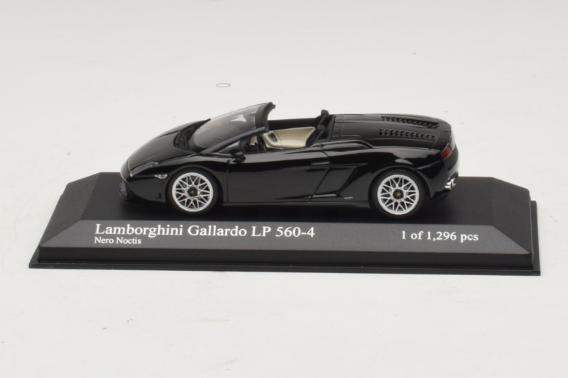 Lamborghini Gallardo LP560-4 Spyder Melns Minichamps 1:43 400103830 Metāls