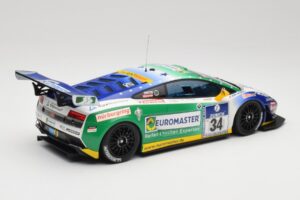 Lamborghini Gallardo LP600+ GT3 Reiter Engineering #34 H-J. Stuck / D. Rostek ADAC 24 Hours Nurburgring 2011 Minichamps 1:18  — attēls 2 no 6