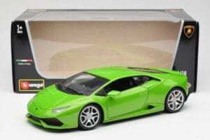 Lamborghini Huracan LP610-4 Zaļš Bburago 1:18 18-11038 Metāls — attēls 8 no 8