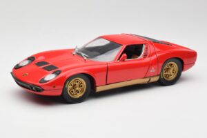 Lamborghini Miura Sarkans Anson 1:18 30302 Metāls
