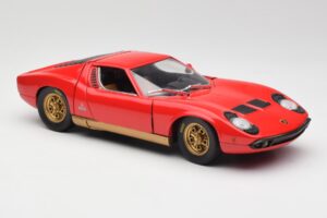 Lamborghini Miura Sarkans Anson 1:18 30302 Metāls — attēls 6 no 8