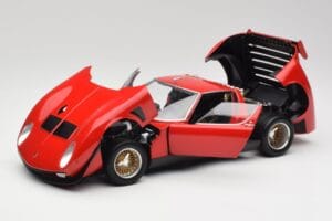 Lamborghini Miura SVR Sarkans & Melns Kyosho 1:18 08319R Metāls — attēls 2 no 8