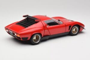 Lamborghini Miura SVR Sarkans & Melns Kyosho 1:18 08319R Metāls — attēls 3 no 8
