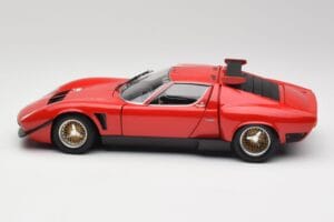 Lamborghini Miura SVR Sarkans & Melns Kyosho 1:18 08319R Metāls — attēls 4 no 8